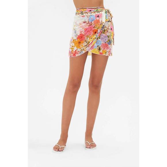 NEW CAMILLA short draped sarong in sunlight symphony - Picture 2 of 3